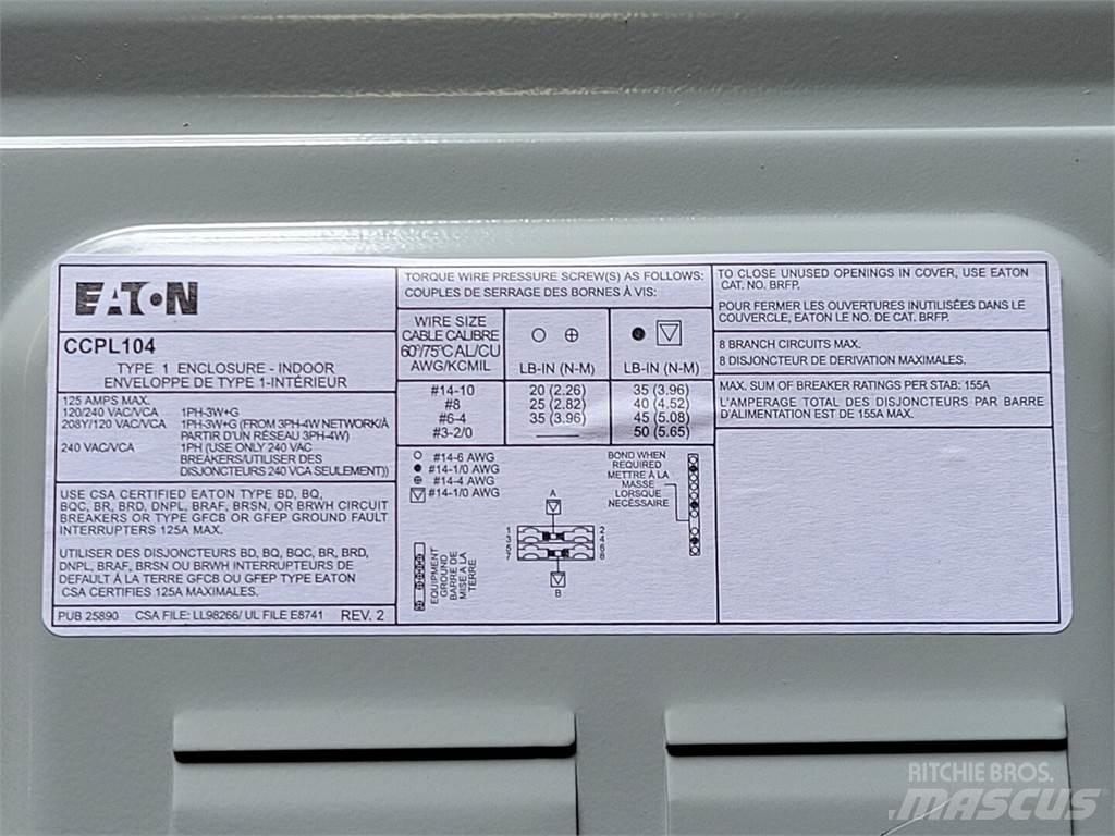Eaton CCPL104 Anlegg - Annet