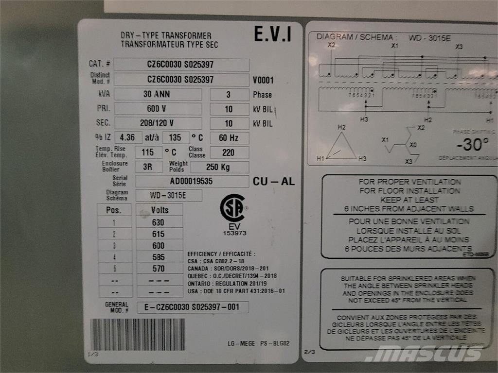 Evi CZ6C0030 S025397 Anlegg - Annet