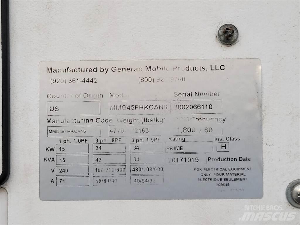 Generac MMG45FHKCAN6 Diesel Generatorer