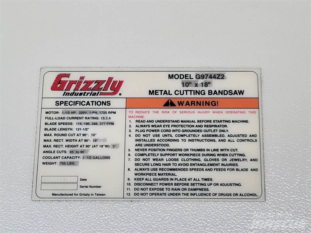 Grizzly G9744Z2 Anlegg - Annet