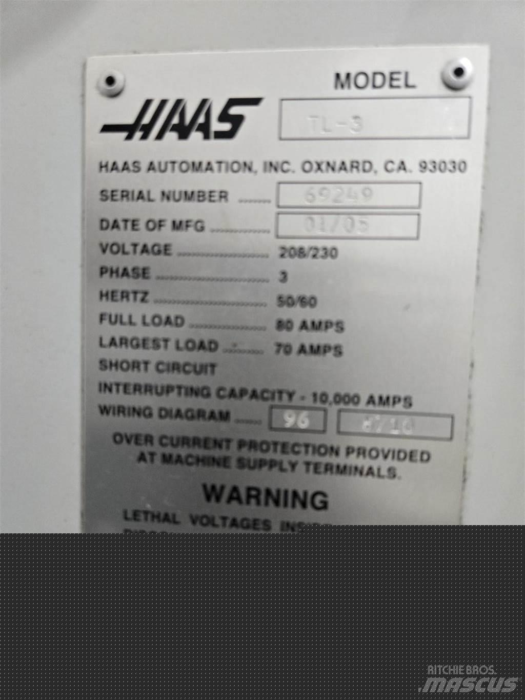 Haas TL3 Anlegg - Annet