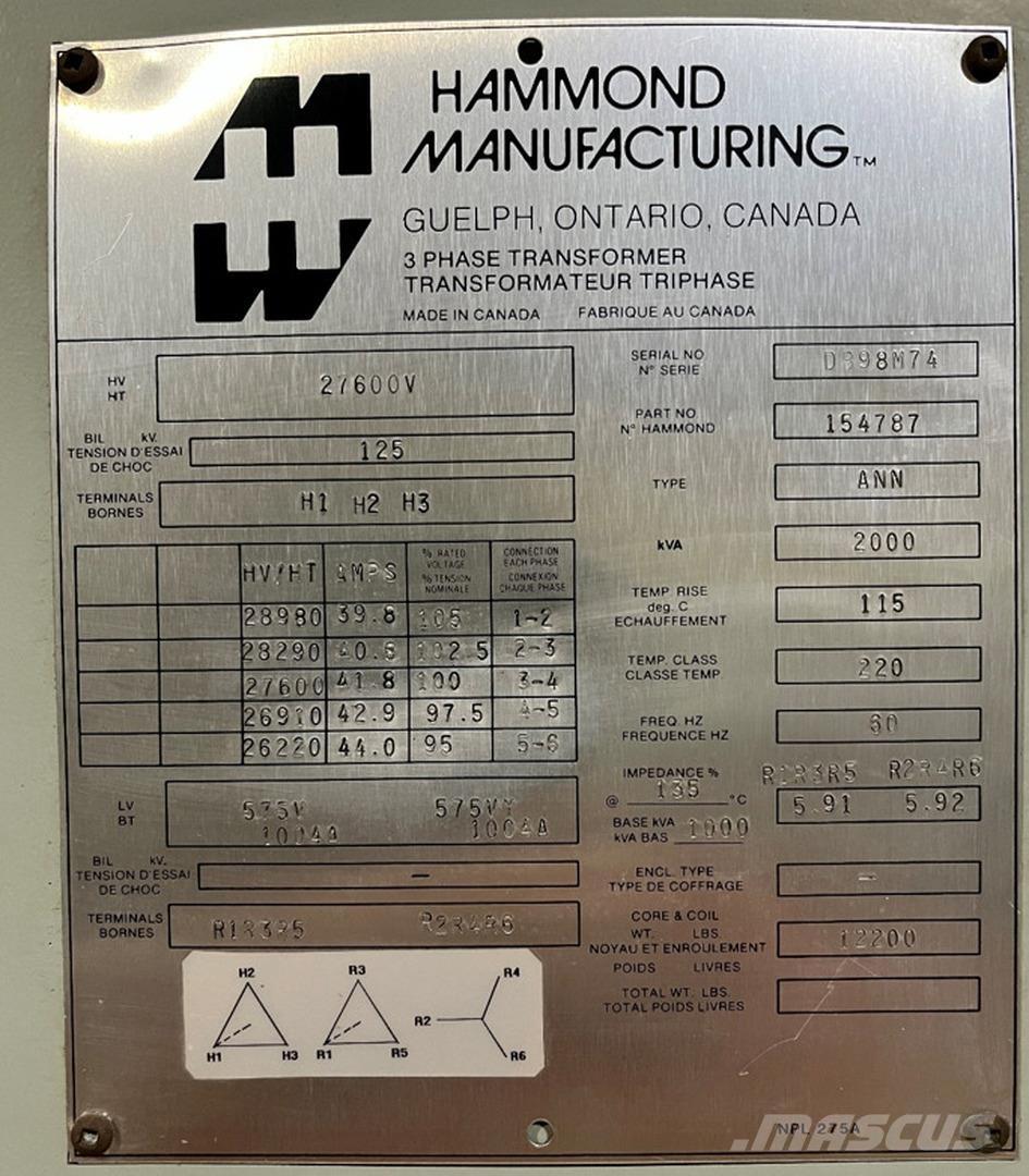  HAMMOND 154787 Anlegg - Annet