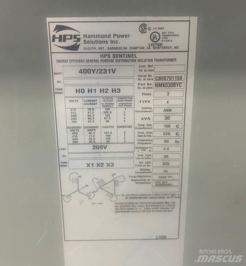  HAMMOND NMK030BYC Anlegg - Annet