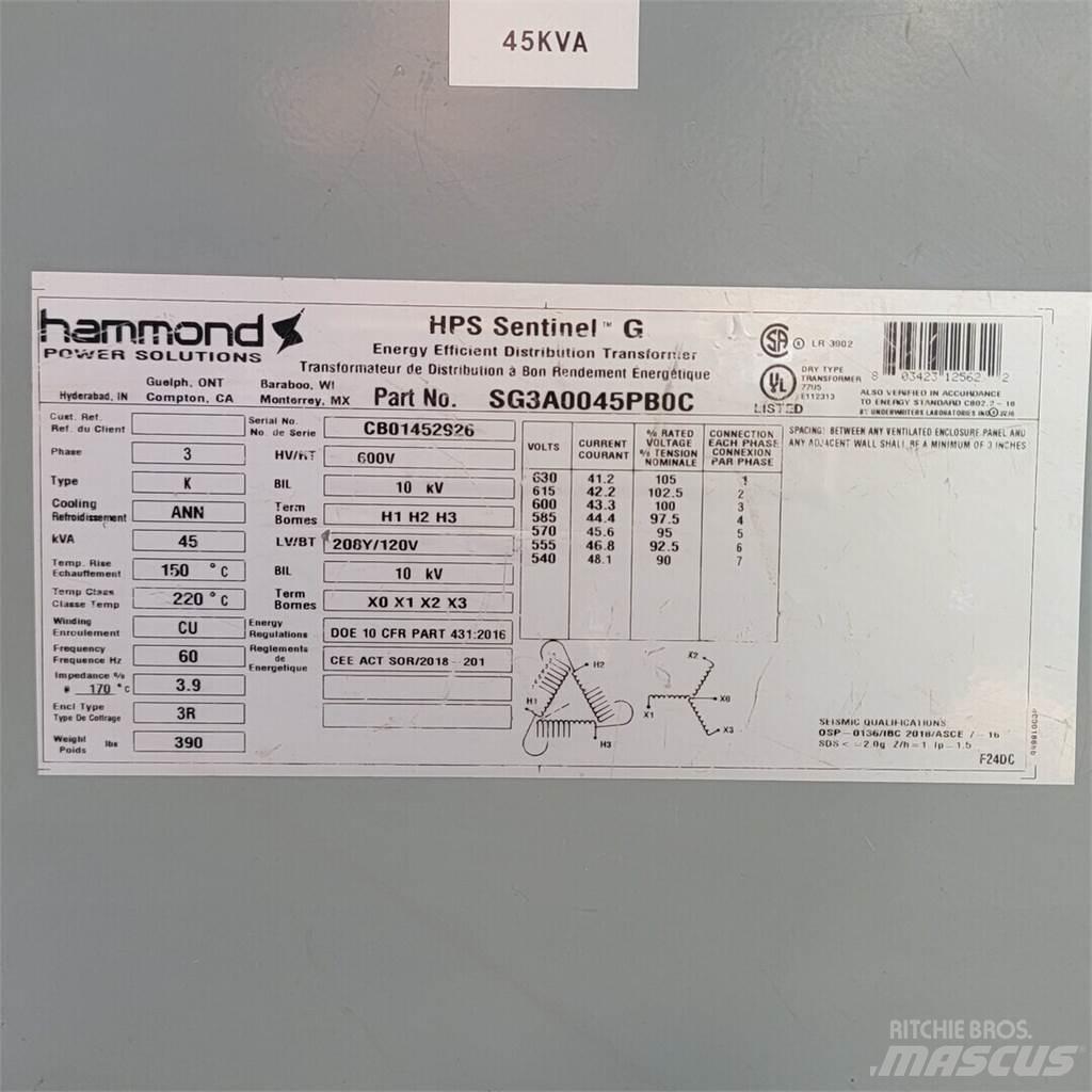  HAMMOND SG3A0045PB0C Anlegg - Annet