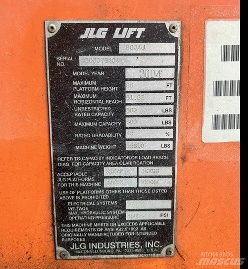 JLG 800AJ Leddede bomlifter