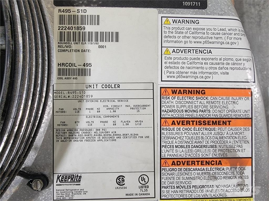  KEEPRITE R495-S1D Varme og tining utstyr