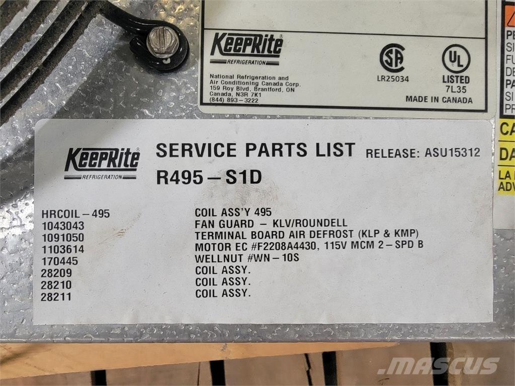  KEEPRITE R495-S1D Varme og tining utstyr
