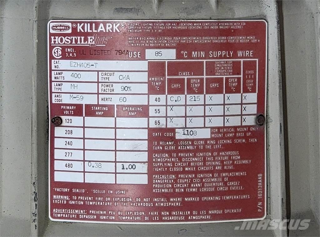  KILLARK EZH405-T Andre komponenter