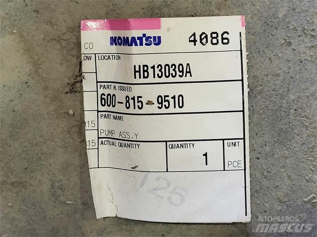 Komatsu 600-815-9510 Vannpumper