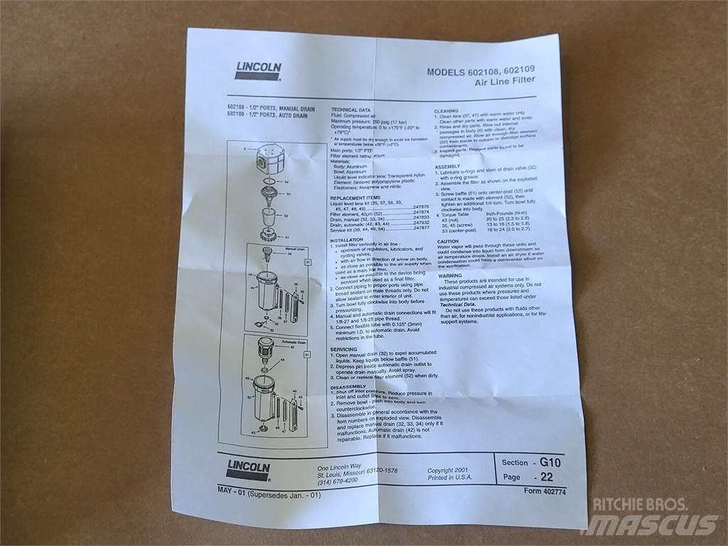 Lincoln 602108 Anlegg - Annet