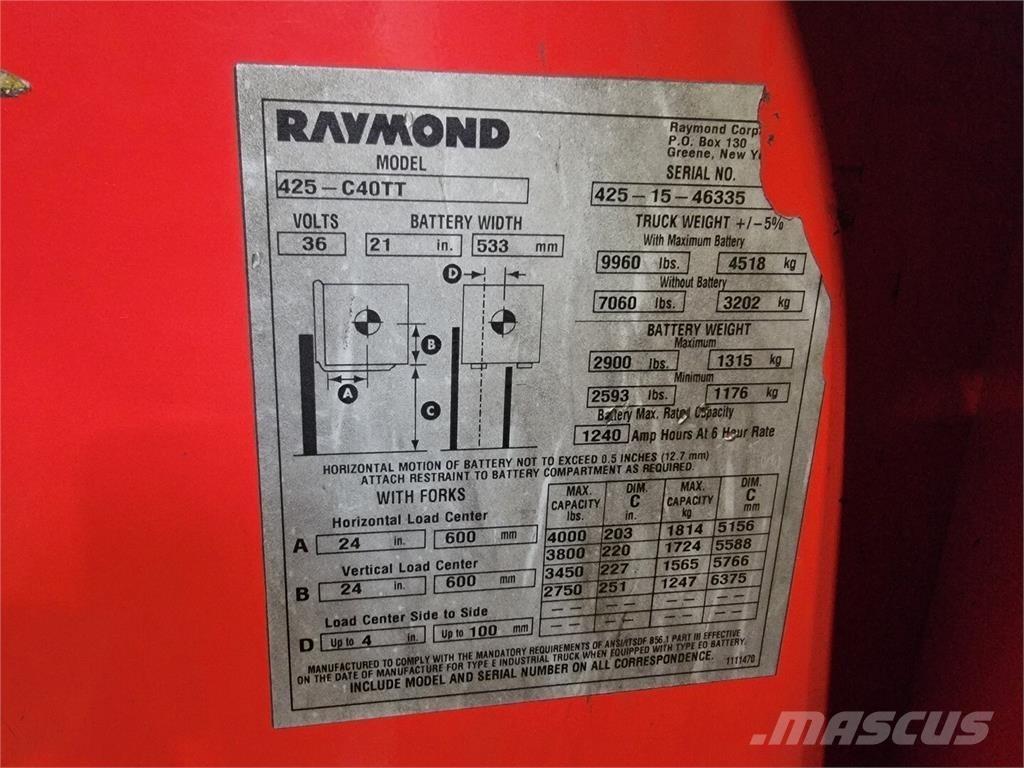 Raymond 425-C40TT Anlegg - Annet
