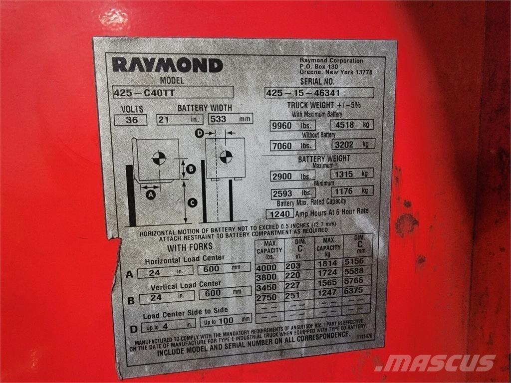 Raymond 425-C40TT Anlegg - Annet