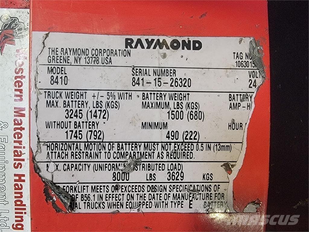 Raymond 8410 Anlegg - Annet