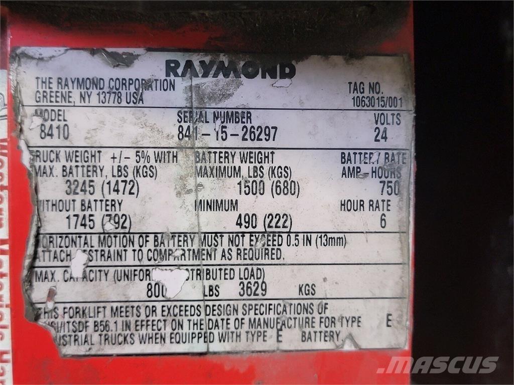Raymond 8410 Anlegg - Annet