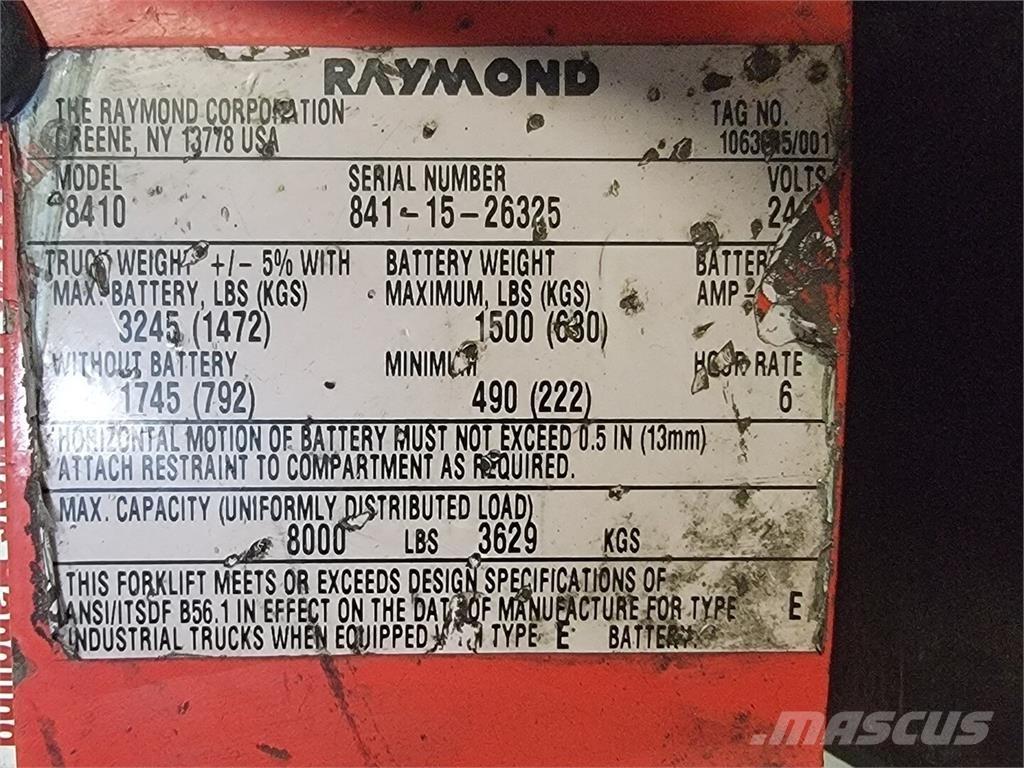 Raymond 8410 Anlegg - Annet
