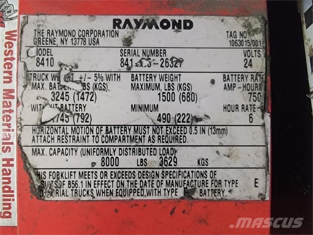 Raymond 8410 Anlegg - Annet