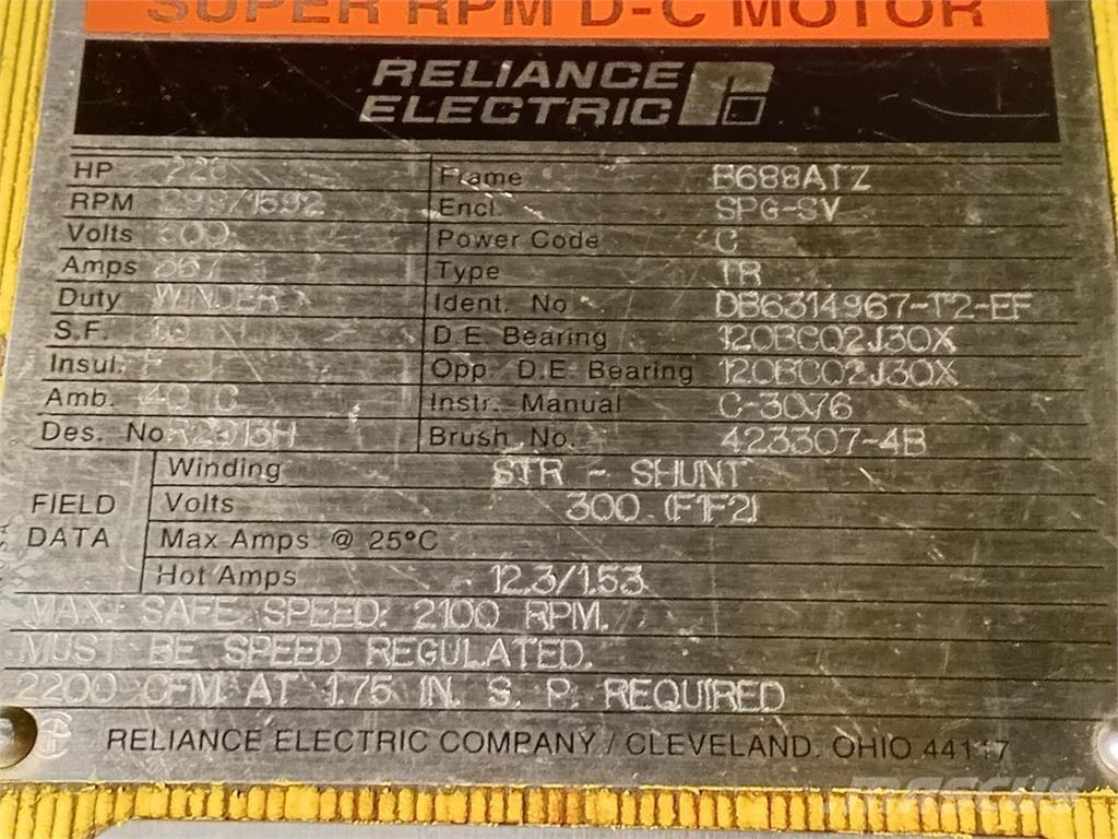  RELIANCE ELECTRIC Industrielle motorer