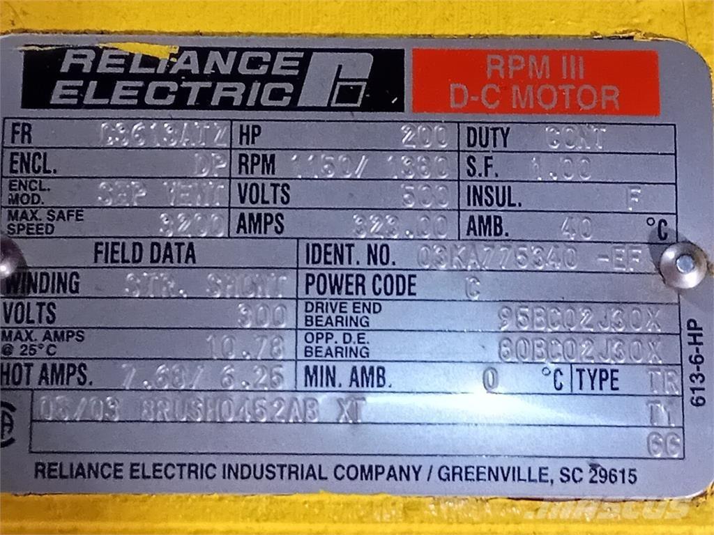  RELIANCE ELECTRIC Industrielle motorer