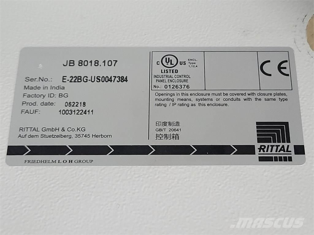  RITTAL JB8018.107 Anlegg - Annet