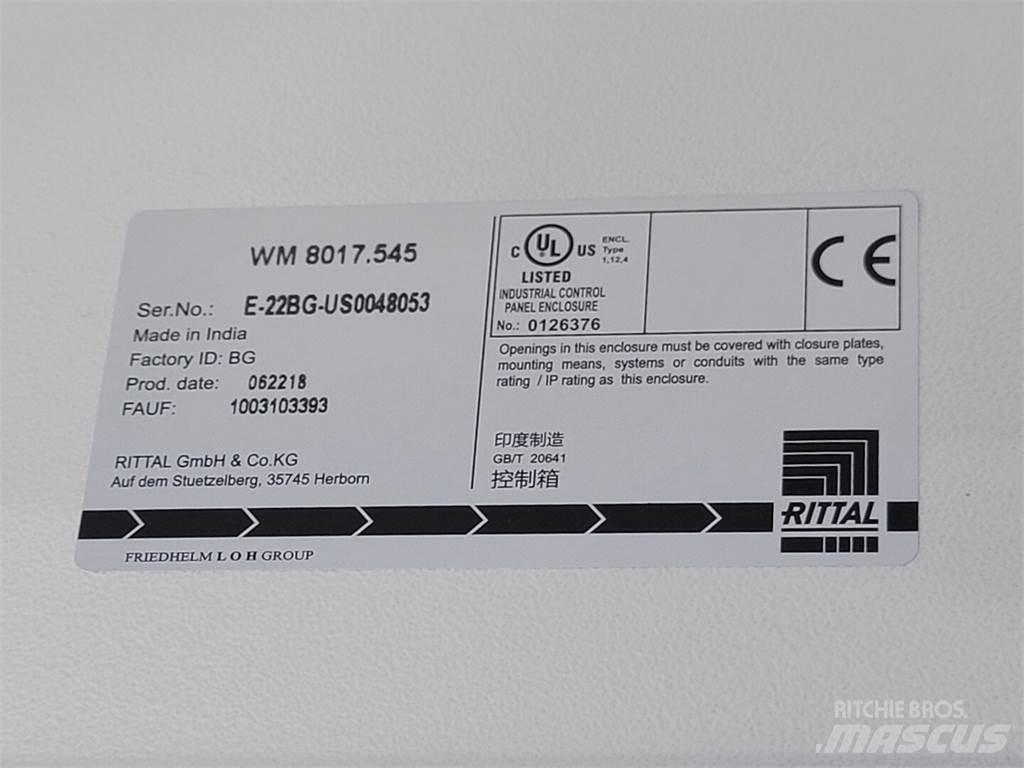  RITTAL WM 8017.545 Anlegg - Annet