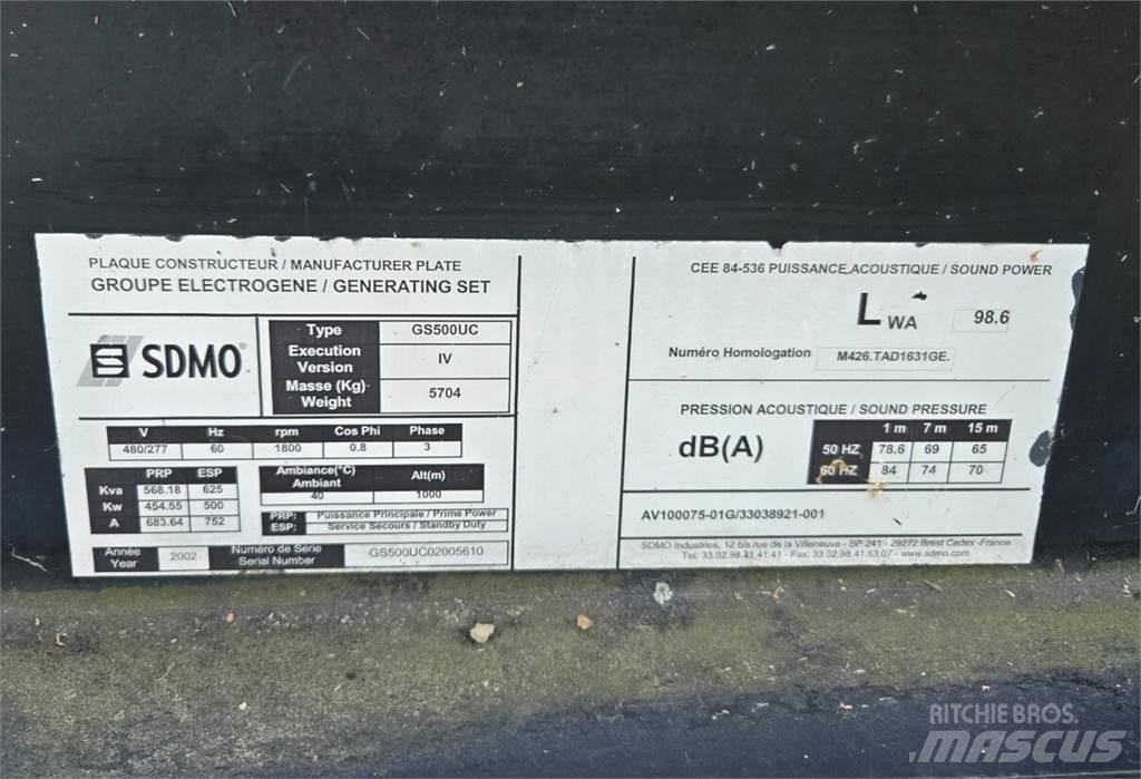 Sdmo GS500UC Diesel Generatorer