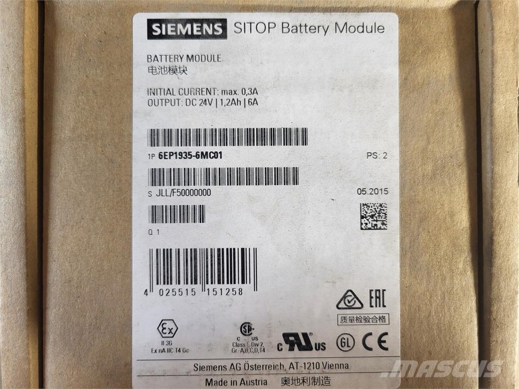 Siemens 6EP1935-6MC01 Batterier