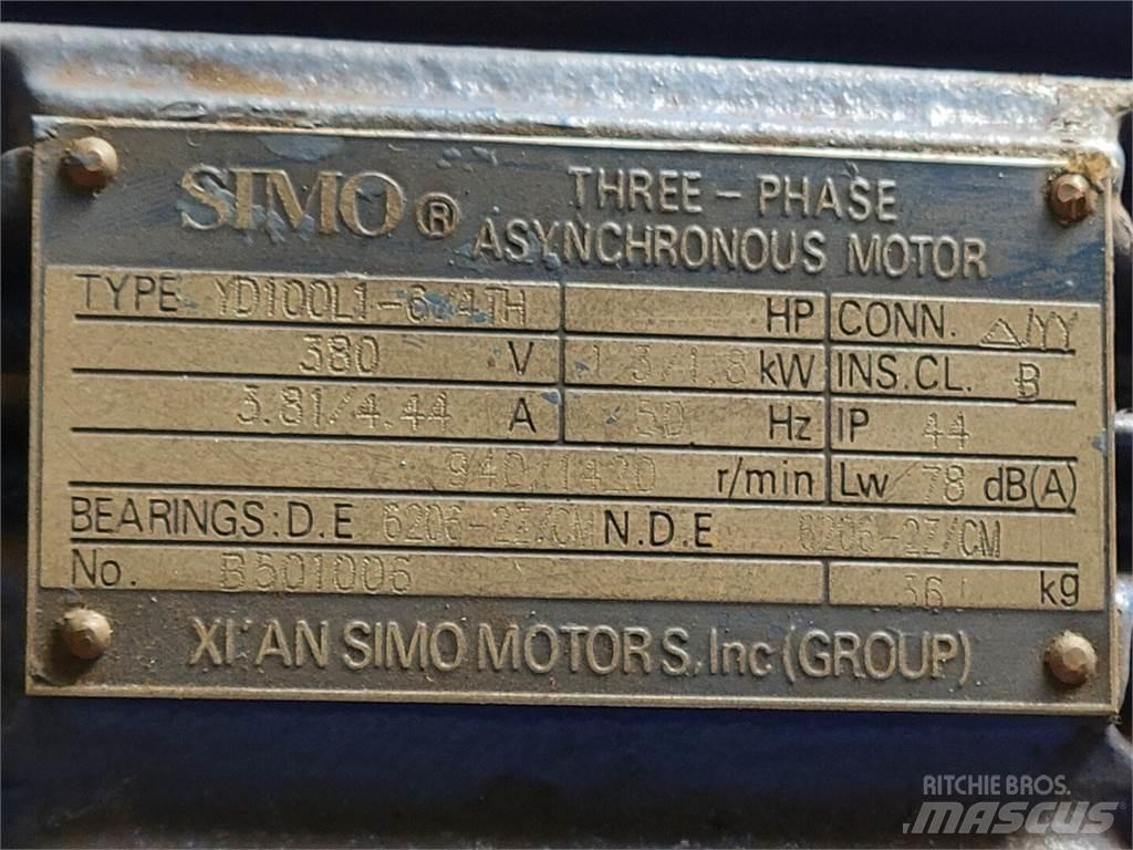  SIMO YD100L1-6/4TH Industrielle motorer