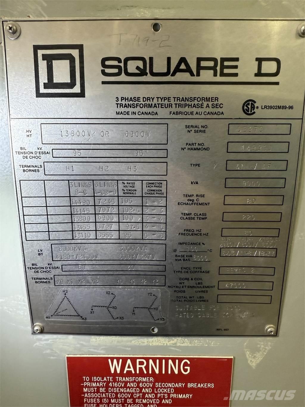  SQUARE D 149910 Anlegg - Annet