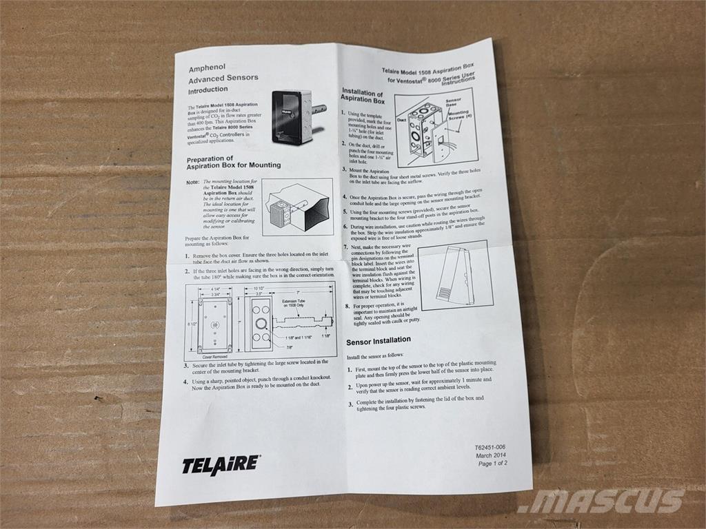  TELAIRE 1508 Anlegg - Annet