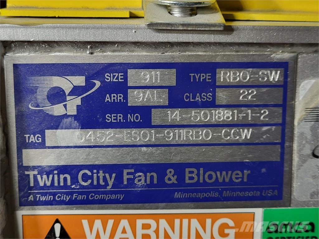  TWIN CITY FAN RBO-SW Andre komponenter