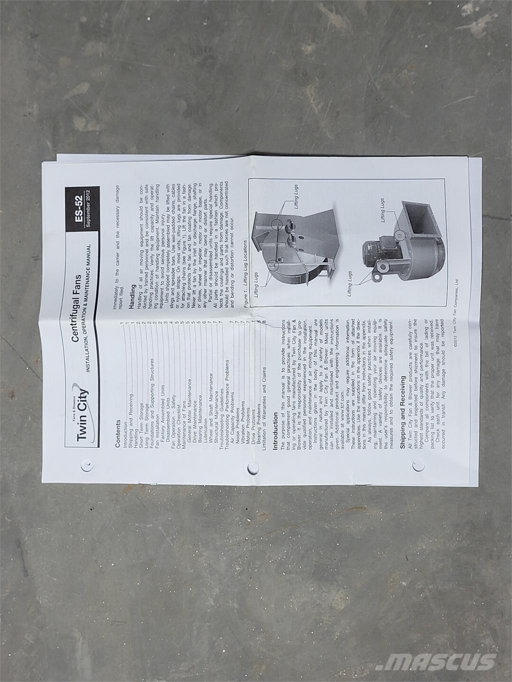  TWIN CITY FAN RBO-SW Andre komponenter