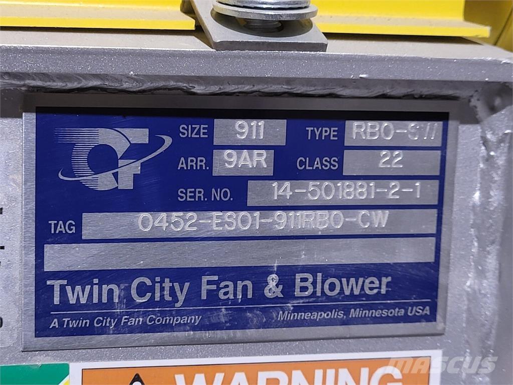  TWIN CITY FAN RBO-SW Andre komponenter