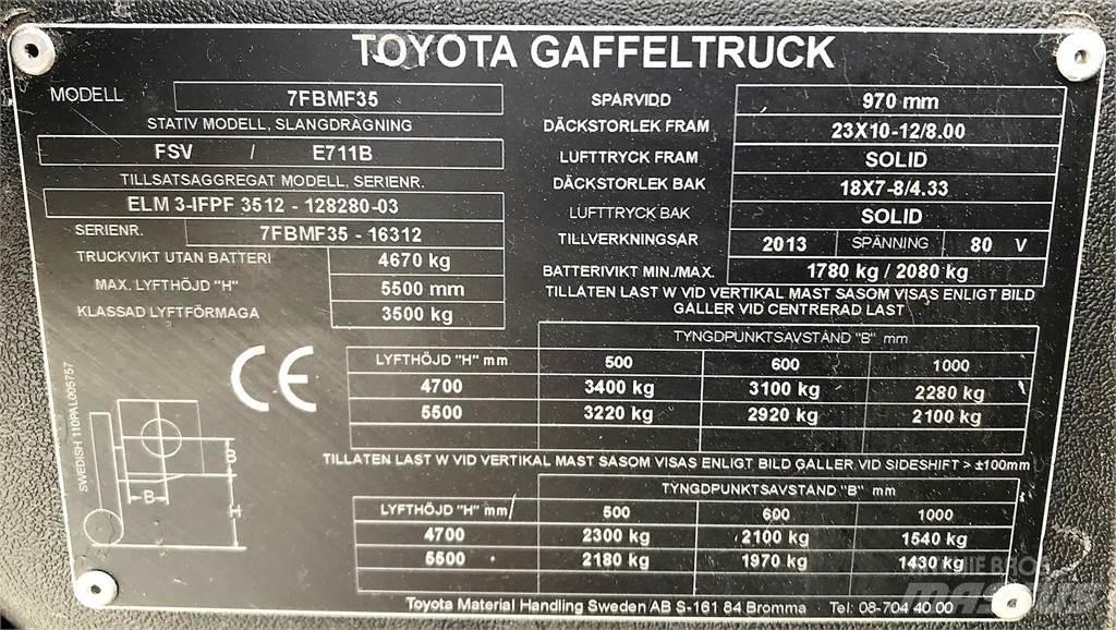 Toyota 7BMF35 Gaffeltrucker - Annet