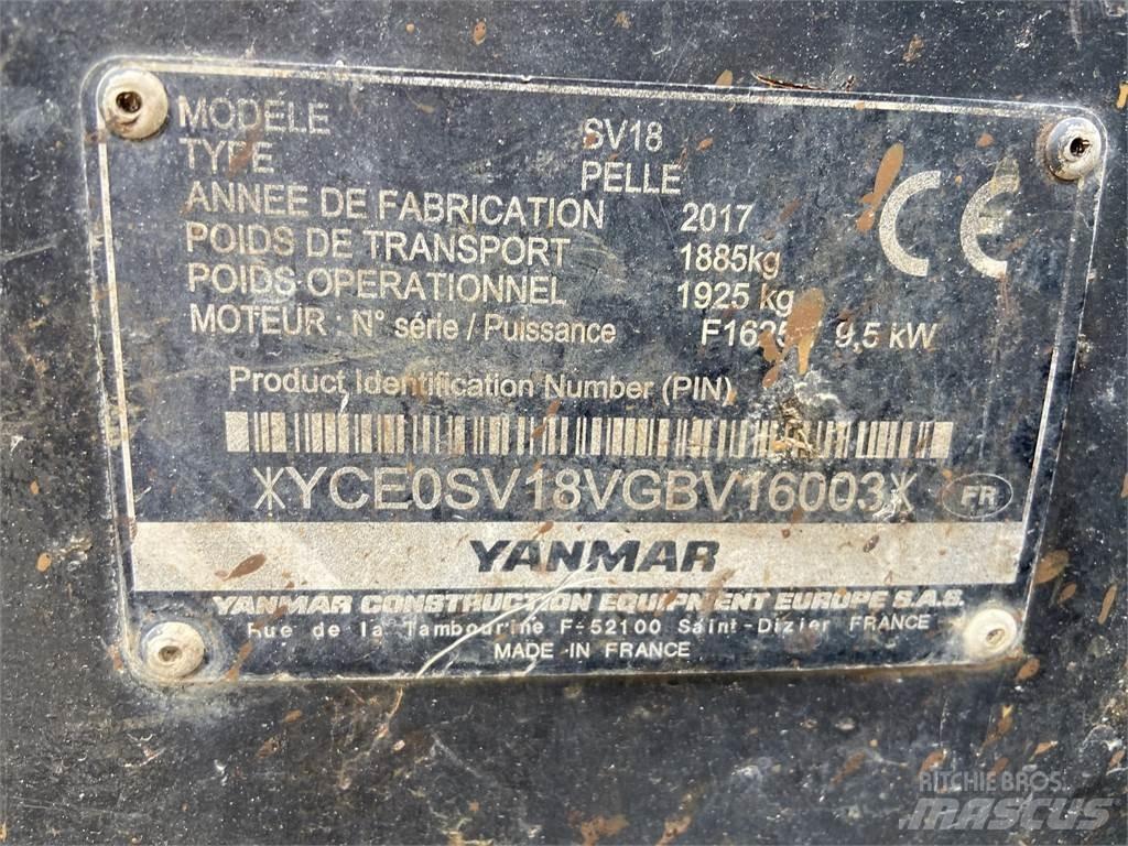Yanmar SV18 Minigravere <7t