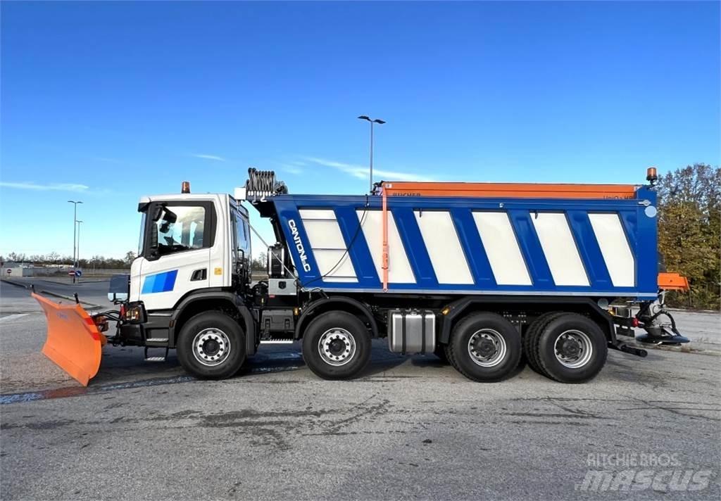 Scania P500 XT 8X4 Snøploger- og skjær