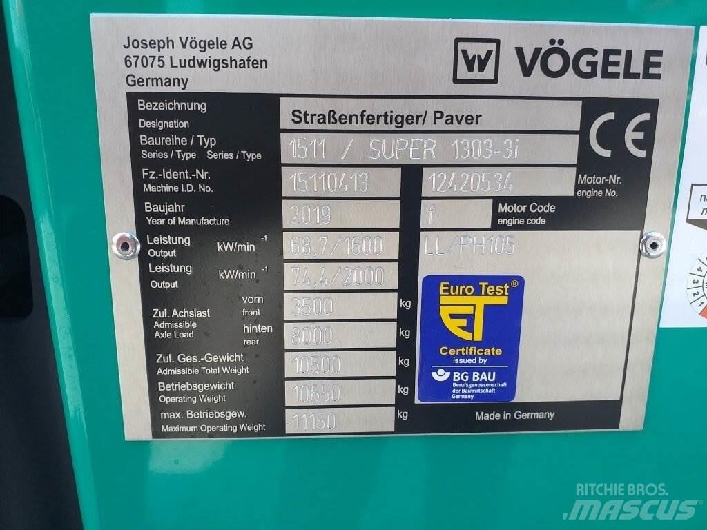 Vögele Super 1303-3i Asfaltutleggere