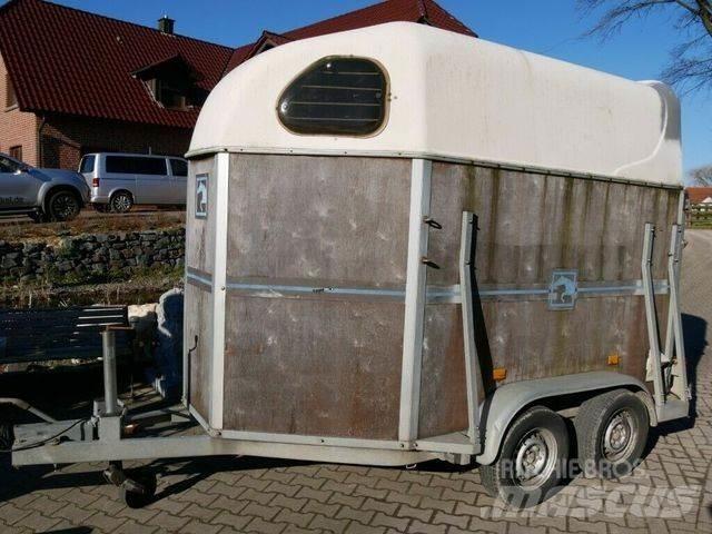  Holz Poly 2 Pferde Dyretransport tilhenger