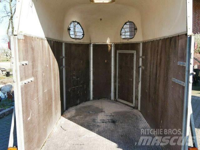  Holz Poly 2 Pferde Dyretransport tilhenger
