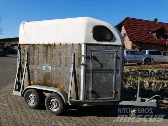  Holz Poly 2 Pferde Dyretransport tilhenger