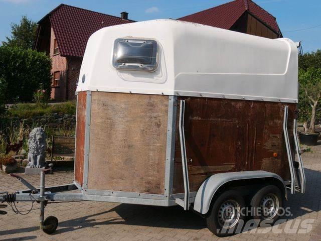  Holz Poly 2 Pferde Dyretransport tilhenger