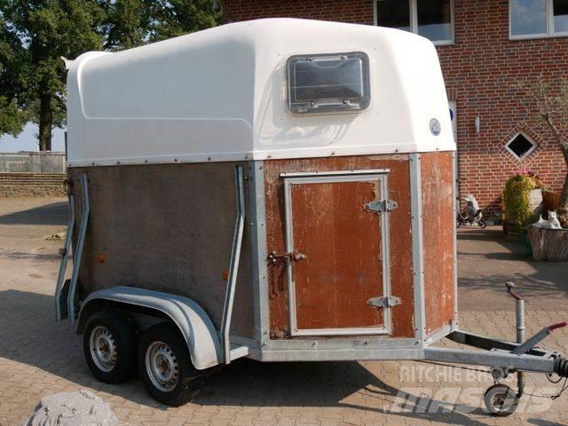  Holz Poly 2 Pferde Dyretransport tilhenger
