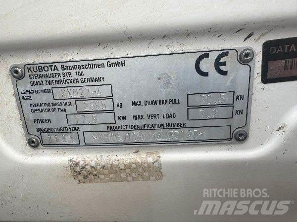 Kubota KX 027-4 Minigravere <7t