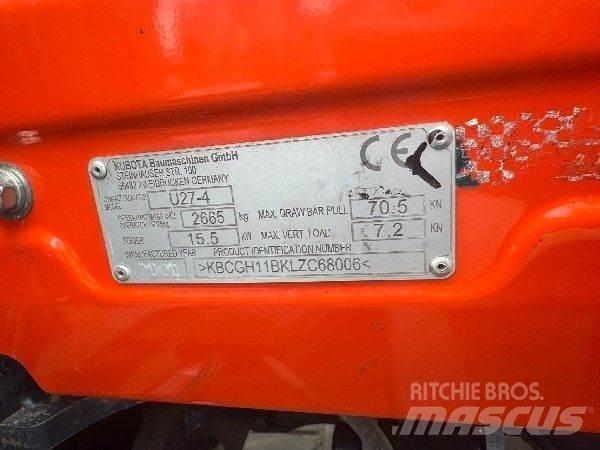Kubota U 27-4 Minigravere <7t