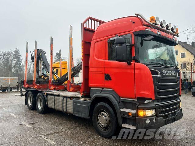 Scania R520 V8 Tømmerbiler