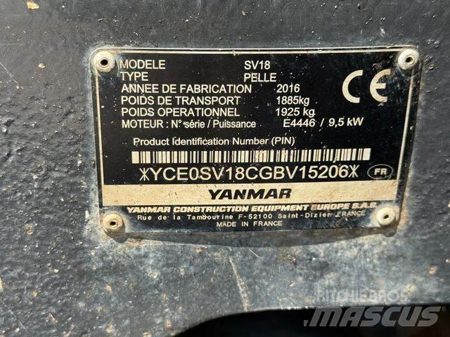 Yanmar SV 18 Minigravere <7t