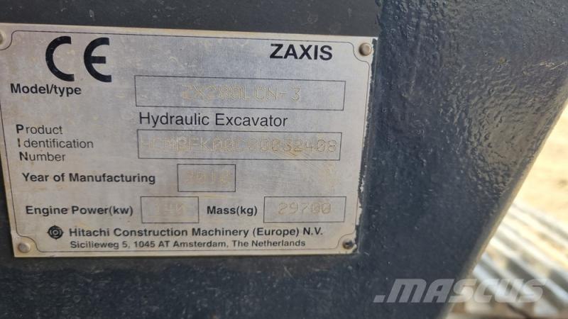 Hitachi ZX280 Beltegraver