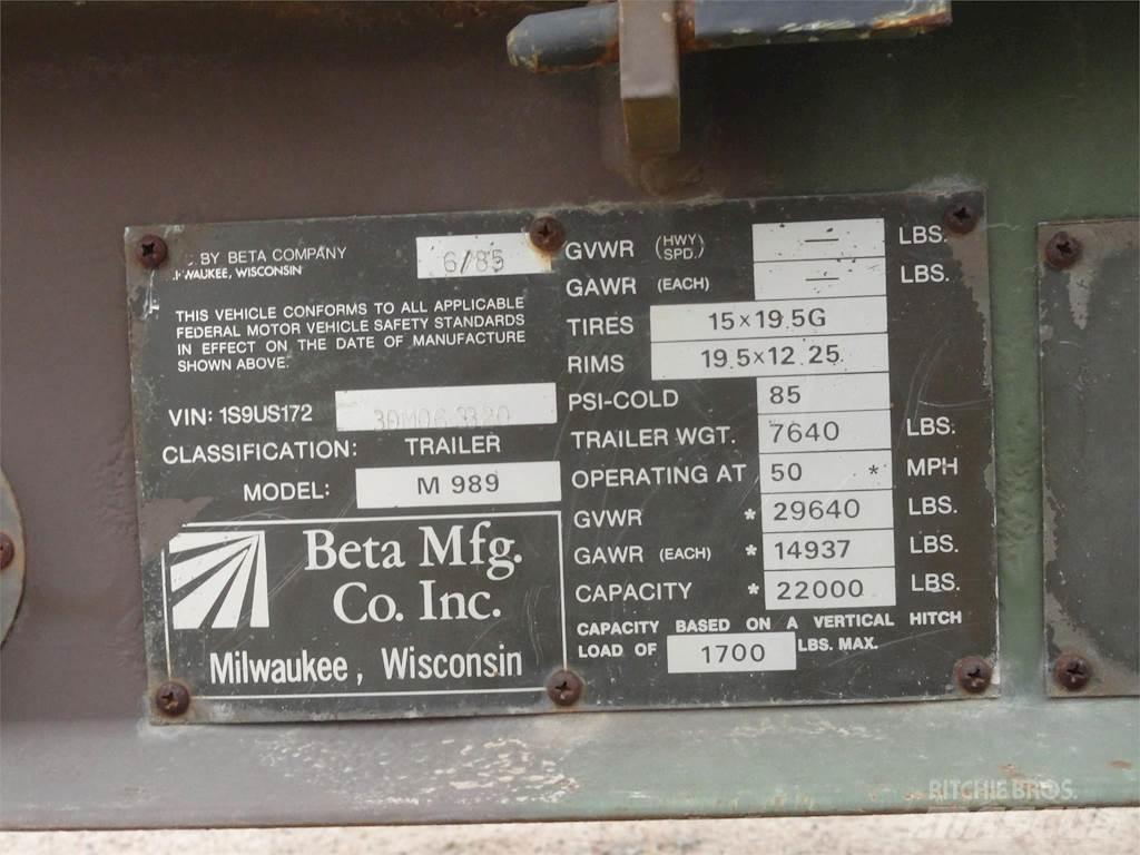 Beta M989 Andre hengere