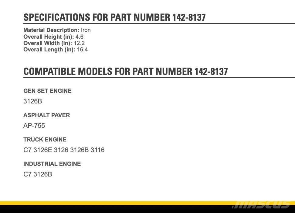 CAT 3126 Transport - Annet