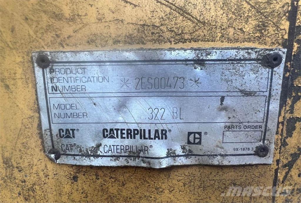 CAT 322BL Beltegraver