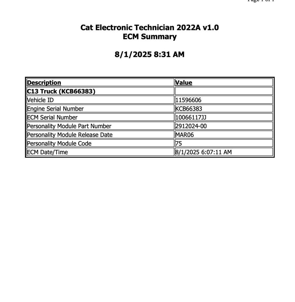 CAT C13 Lys - Elektronikk